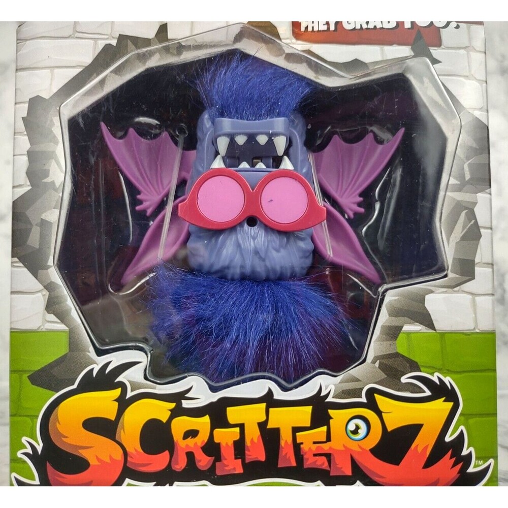 Scritterz Battyz Spin Master Battery Operated Creature Purple Monster Toy Figure
